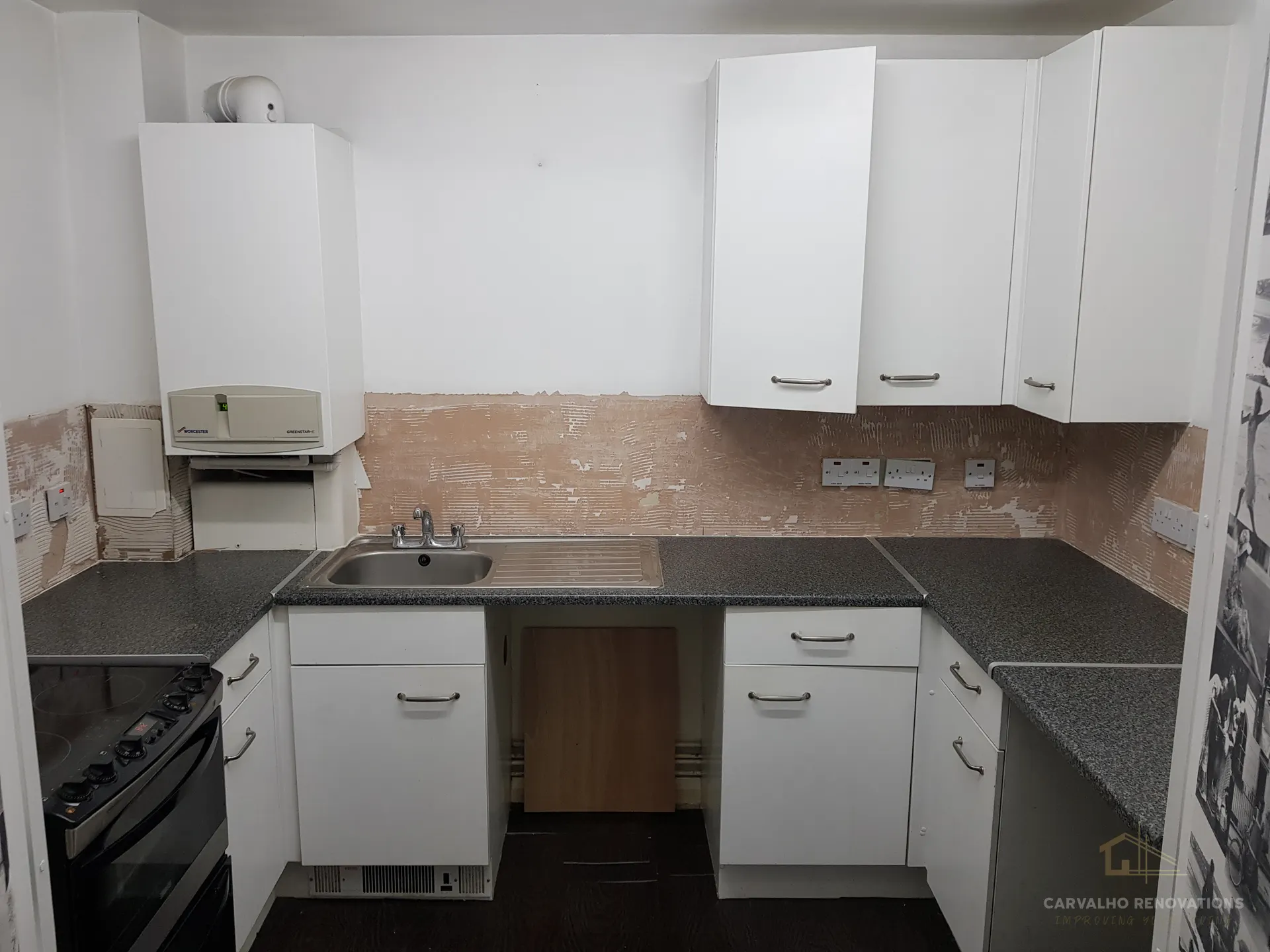 Bespoke Dark Shaker Kitchen — Before