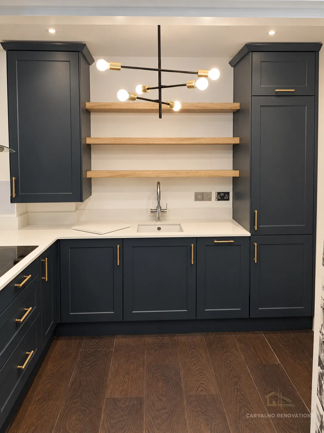 Bespoke Dark Shaker Kitchen — After